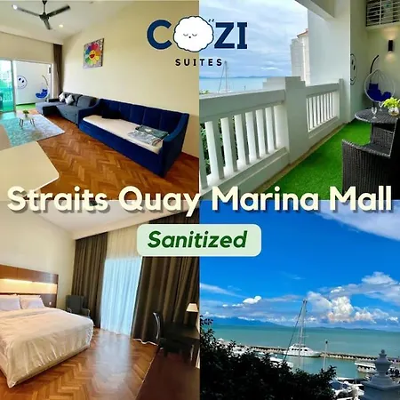 Instagramable Luxury Suites For Couples Or Families • Straits Quay Penang • Sea View Balcony • Private Bathtub